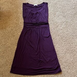 Gilli Deep Purple Sleeveless Midi Dress